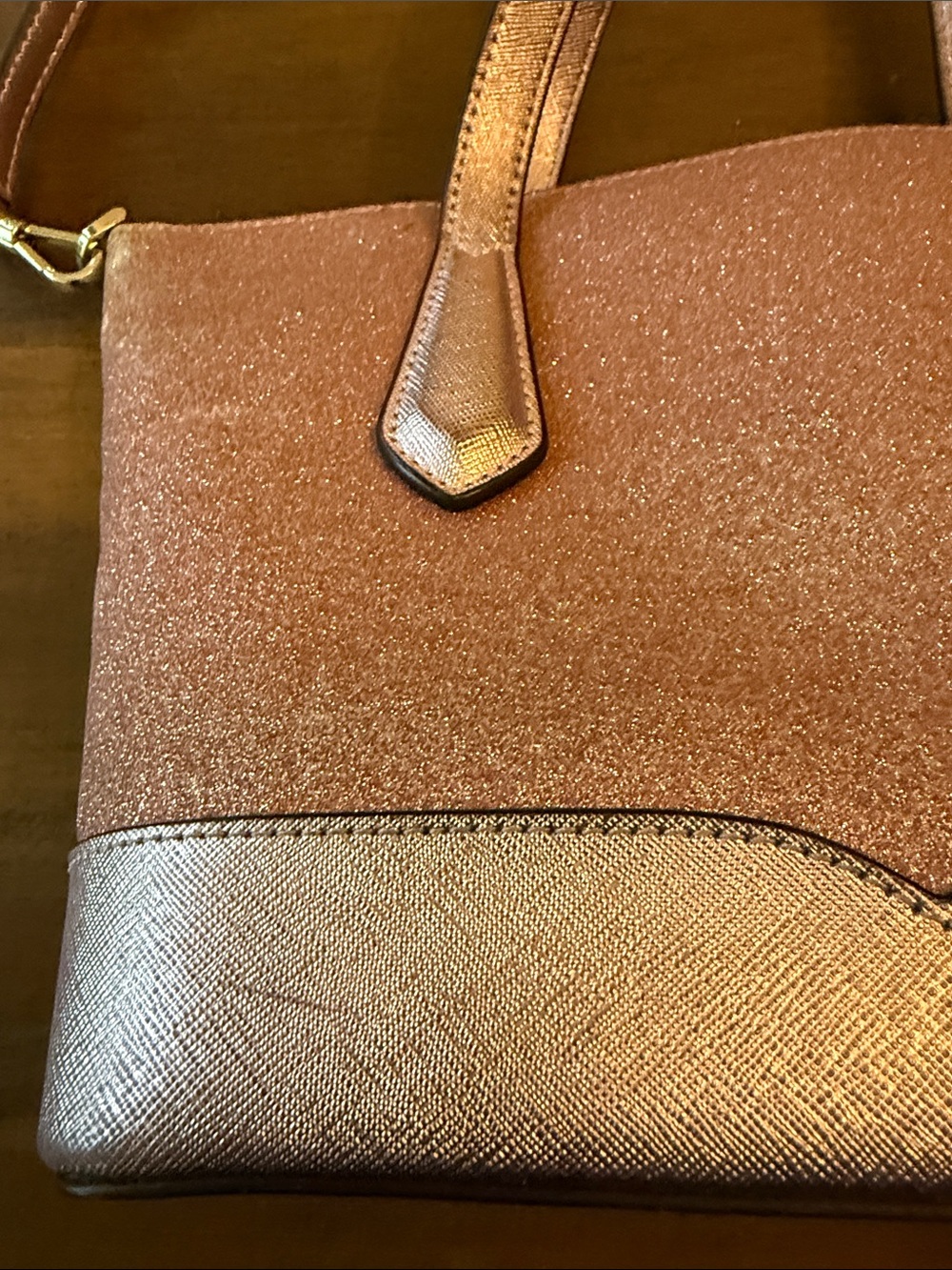 kate spade Pink Glitter Tote with Top Handles - Picture 6 of 14